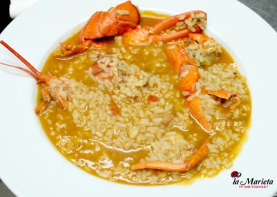 Arroz con bogavante Restaurant La Marieta Mollet