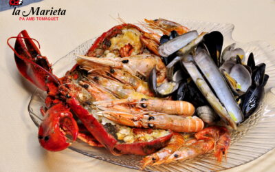Mariscada a la plancha, Restaurant La Marieta