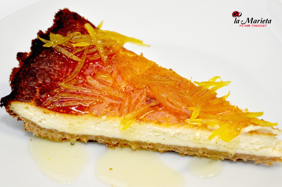 Ración de tarta de limón