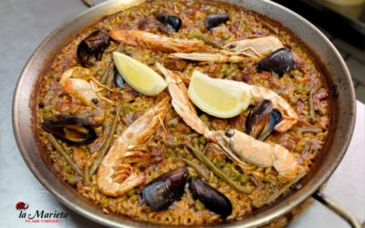 Restaurante La Marieta, paella mixta, íntimo y familiar, aniversarios,cenas románticas, cenas de empresa y celebraciones en Mollet del Vallès, Barcelona.